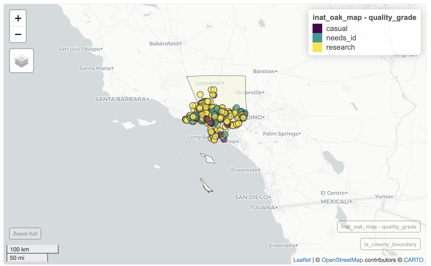 create interactive map and add quality grade
