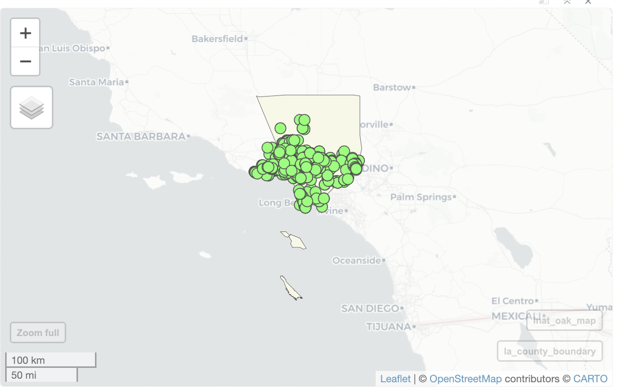 create interactive map and set opacity